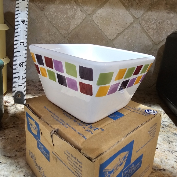 Colorful Square Pattern Bowl - Picture 6 of 10